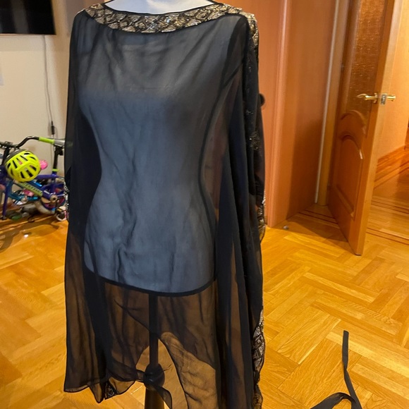 Ariella embroidered  caftan tunic dress long top Sz L - Picture 15 of 16